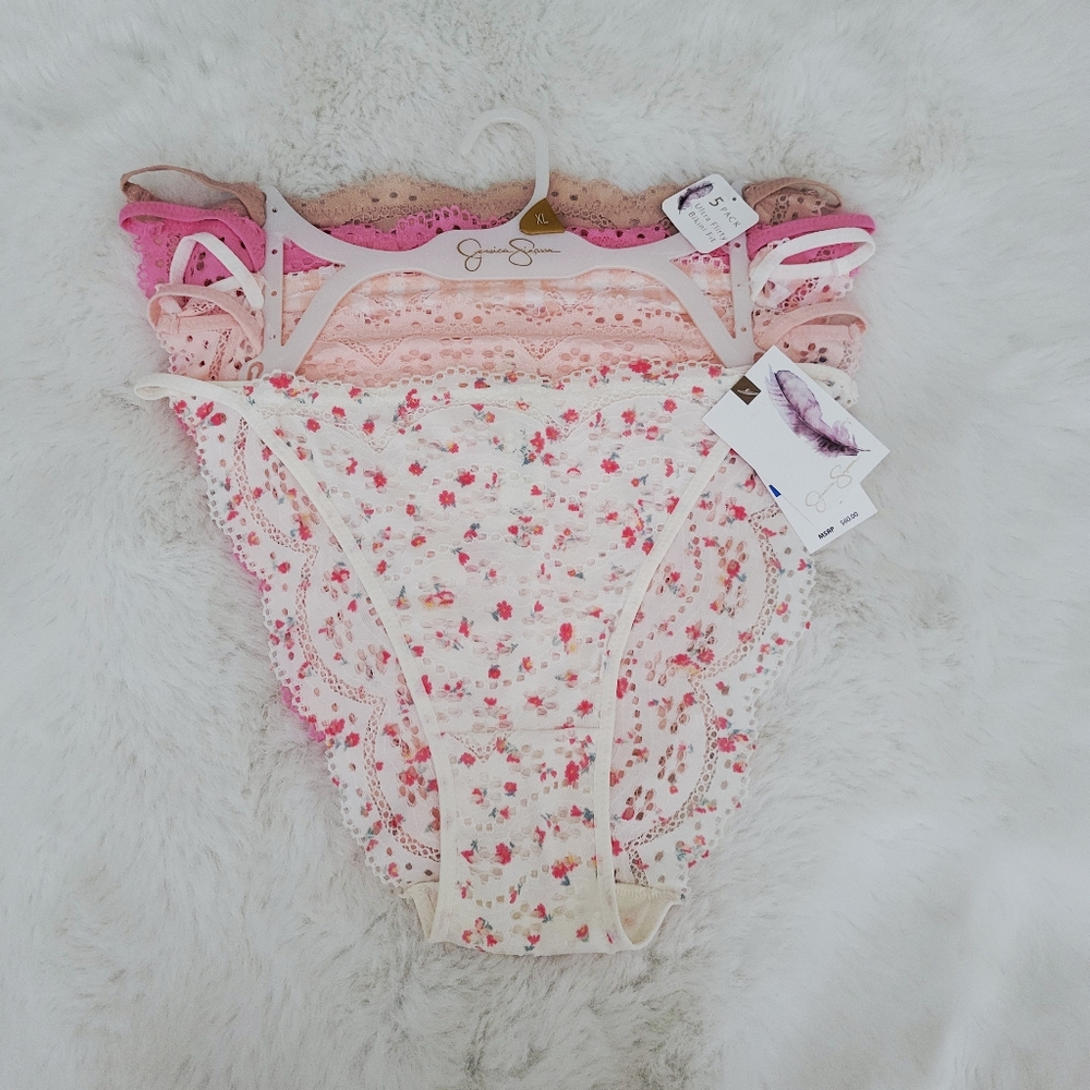 JESSICA SIMPSON 5-PACK ULTRA FLIRTY BIKINI FIT SIZE XL